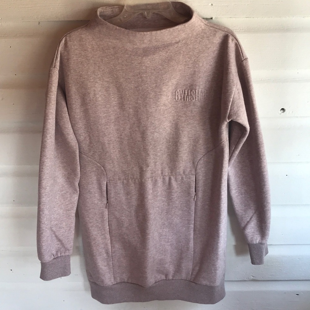 Gymshark So Soft Sweater Jumper Dusky Pink Marl